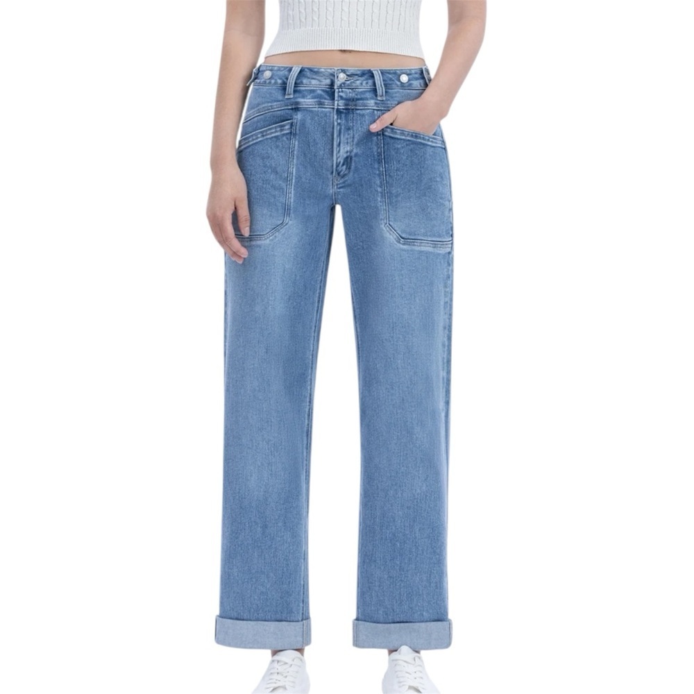 Vervet High Rise Cuffed Wide Leg Jeans 27 FINAL REDUCTION PRICE FIRM